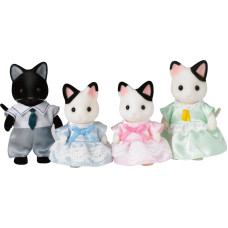 Sylvanian Families Melnbalto kaķu ģimene