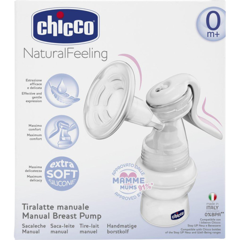 Chicco Manuālais piena pumpis Natural Feeling