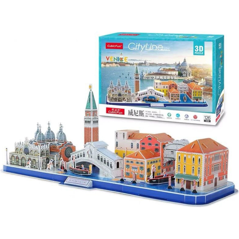 Cubic Fun CUBICFUN 3D Puzle City line - Venēcija