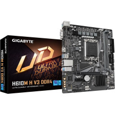 Gigabyte Mainboard|GIGABYTE|Intel H610|LGA1700|Micro-ATX|Memory DDR4|Memory slots 2|1xPCI-Express 3.0 1x|1xPCI-Express 4.0 16x|1xM.2|1x15pin D-sub|1xHDMI|4xUSB 2.0|2xUSB 3.2|1xPS/2|1xRJ45|3xAudio port|H610MHV3DDR4