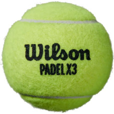 Wilson X3 Pack Speed Padel Ball WR8901101001 tennis balls (One size)