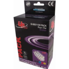 Uprint Brother LC980 4PACK 16ml Black + 16ml C/ M/ Y