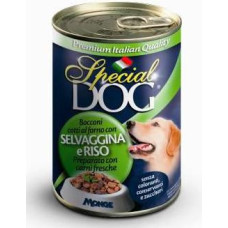 Special Dog - rīsi un medījuma gaļas gabaliņi 400 g