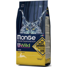 Monge BWILD CAT Adult Hare 1,5 kg - barība kaķiem