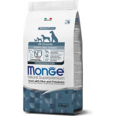 Monge ALL BREEDS Puppy & Junior Trout, Rice&Potatoe 12 kg