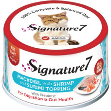 Signature7 Signature 7 Mackerel with Shrimp & Surimi 70g  - konservi kaķiem