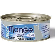 Monge Jelly Tuna Flakes with Seabream Adult 80 g - konservi kaķiem