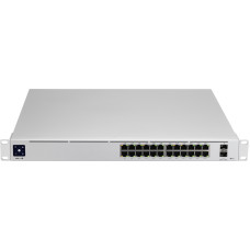 Ubiquiti USW-Pro-24-POE-EU configurable Gigabit Layer2 and Layer3 switch with auto-sensing 802.3at PoE+ and 802.3bt PoE++