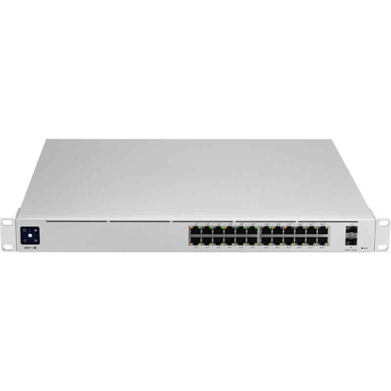 Ubiquiti USW-Pro-24-POE-EU configurable Gigabit Layer2 and Layer3 switch with auto-sensing 802.3at PoE+ and 802.3bt PoE++