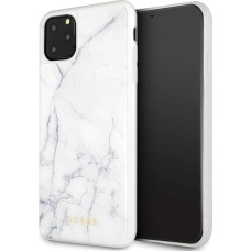 Guess GUHCN65HYMAWH iPhone 11 Pro Max white/white Marble