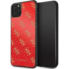 Guess GUHCN654GGPRE iPhone 11 Pro Max red/red hard case 4G Double Layer Glitter