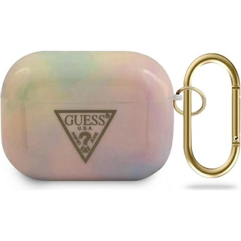 Guess GUACAPTPUMCGG01 AirPods Pro cover pink/pink Tie & Dye Collection