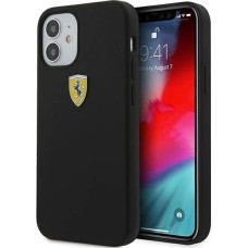 Ferrari FESSIHCP12SBK iPhone 12 mini 5.4" black/black hardcase On Track Silicone