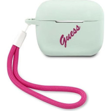 Guess GUACAPLSVSBF AirPods Pro cover blue fuchsia/blue fuschia Silicone Vintage