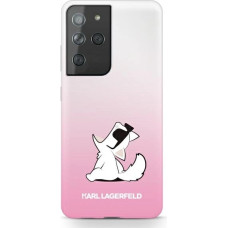 Karl Lagerfeld KLHCS21LCFNRCPI S21 Ultra G998 hardcase różowy/pink Choupette Fun