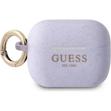 Guess GUAPSGGEU AirPods Pro cover purple/purple Silicone Glitter