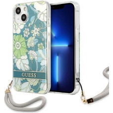 Guess GUHCP13SHFLSN iPhone 13 mini 5.4" green/green hardcase Flower Strap