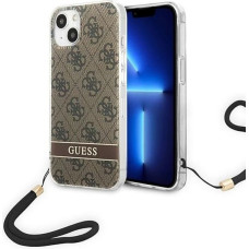 Guess GUOHCP14MH4STW iPhone 14 Plus 6.7 "brown / brown hardcase 4G Print Strap