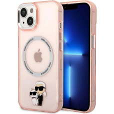 Karl Lagerfeld KLHMP14MHNKCIP iPhone 14 Plus 6.7" hardcase pink/pink Iconic Karl&Choupette Magsafe