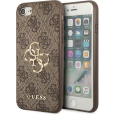 Guess GUHCI84GMGBR iPhone 7/8/SE 2020/2022 brown/brown hardcase 4G Big Metal Logo