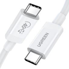 Ugreen cable USB4 40Gb/s USB-C - USB-C PD 100W 0.8m white (US506)