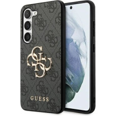 Guess GUHCS23S4GMGGR S23 S911 grey/grey hardcase 4G Big Metal Logo