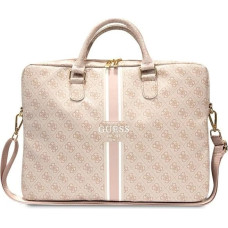 Guess 4G Printed Stripes bag for a 16" laptop - pink