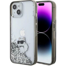 Karl Lagerfeld Liquid Glitter Choupette case for iPhone 15 - transparent