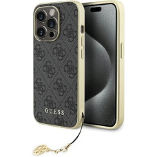 Guess GUHCP15LGF4GGR iPhone 15 Pro 6.1" gray/gray hardcase 4G Charms Collection