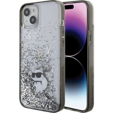 Karl Lagerfeld Liquid Glitter Choupette case for iPhone 15 Plus - transparent