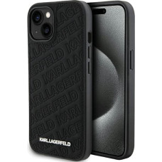 Karl Lagerfeld Quilted K Pattern case for iPhone 15 Plus / 14 Plus - black