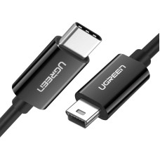 Ugreen US242 USB-C (male) / mini USB (male) cable 1 m - black