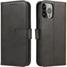 Hurtel Magnet Case for Xiaomi POCO C65 / Redmi 13C with flap and wallet - black