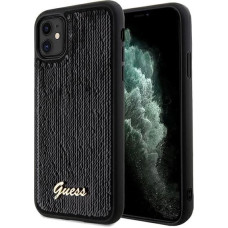 Guess Sequin Script Metal case for iPhone 11 / Xr - black