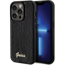 Guess Sequin Script Metal case for iPhone 13 Pro Max - black