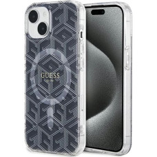 Guess IML GCube MagSafe case for iPhone 15 Plus / 14 Plus - black