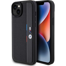 BMW Perforated Tricolor Line case for iPhone 15 Plus / 14 Plus - black