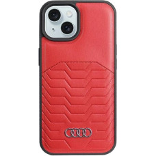 Audi Synthetic Leather Case with MagSafe for iPhone 15 Plus / 14 Plus - Red