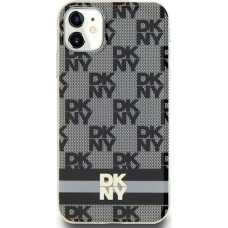 Dkny IML Checkered Mono Pattern & Printed Stripes MagSafe Case for iPhone 11 / Xr - Black