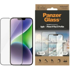 Panzerglass Ultra-Wide Fit Antibacterial Tempered Glass with Glare Filter and Positioner for iPhone 14 Plus / 13 Pro Max