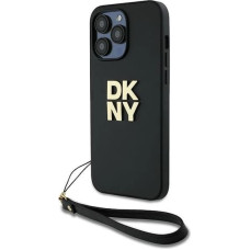 Dkny Wrist Strap Stock Logo case for iPhone 14 Pro Max - black