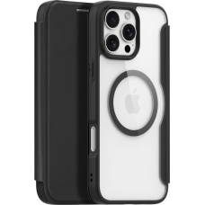 Dux Ducis Skin X Pro iPhone 16 Pro Case with MagSafe and Flip Cover - Black