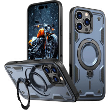 Hurtel Hybrid Armor Trendy Case with MagSafe for iPhone 16 Pro Max - Blue