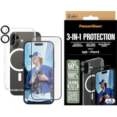 Panzerglass Bundle 3in1 iPhone 16 6.1" D3O Hardcase + Screen Protector UWF+ Lens B1291+2861+1283