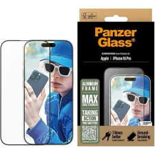 Panzerglass Screen Protector Aluminum Frame iPhone 16 Pro 6.3" Ultra-Wide Fit 2850