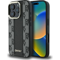 Dkny Checkered Pattern Magsafe iPhone 16 Pro Case - Black