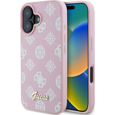 Guess Peony Script Logo MagSafe iPhone 16 Plus Case - Pink