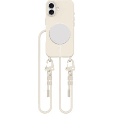 Tech-Protect MagNecklace MagSafe Case with Lanyard for iPhone 16 - Beige