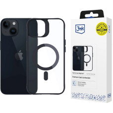 3Mk Protection 3mk Satin Armor MagCase with MagSafe for iPhone 13 / 14 - Transparent with Black Frame