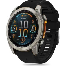 Tech-Protect Silicone Line Strap for Garmin Fenix 5 / 6 / 6 Pro / 7 / 8 (47 mm) / E - Black